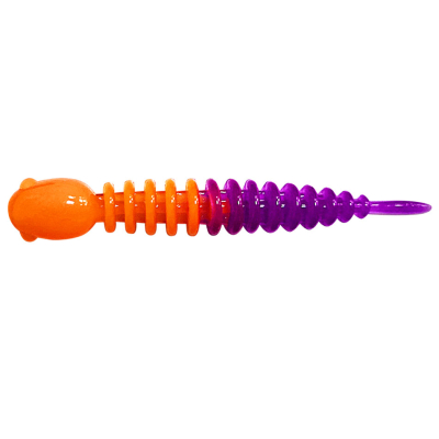 Силиконовая приманка Trout Bait Chub 50 Чеснок цв. 25 (Orange-Purple)