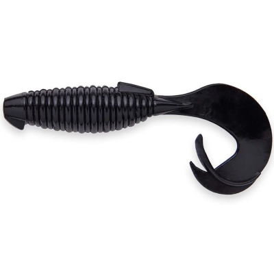 Силиконовая приманка Keitech Flapper Grub 4" цв. #001 Black