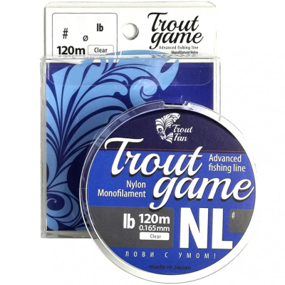 Леска Trout Fan Trout GAME Nylon 120м, 3lb, 0,148мм