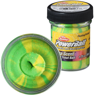 Паста форелевая желтозеленая Berkley EU FLUO GREEN/YELLOW GLITTER (1633567)