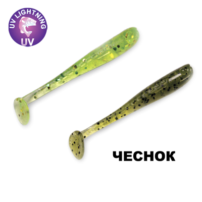 Силиконовая приманка Crazy Fish Nano Minnow 1.1" 68-27-16/20-5 чеснок цв. watermelon (арбуз)/ цв. kiwi (киви)
