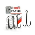 Двойной крючок Fanatik FD-1140 № 1/0 (в уп.шт. 3)