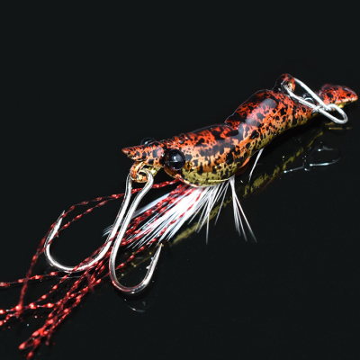 Блесна Juyang Metal Shrimp 6гр. цвет золото с черными точками