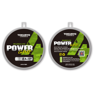 Шнур Tokuryo Power Game X4 PE Yellow 150m #0.4