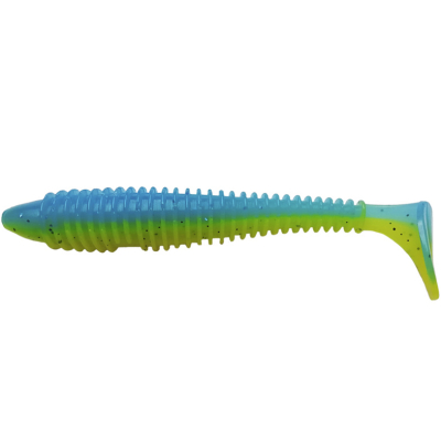 Силиконовая приманка Pike Hunter Ribbed Worm FAT 5.8" 15 см. #022 Summer day (UV) (1 шт)