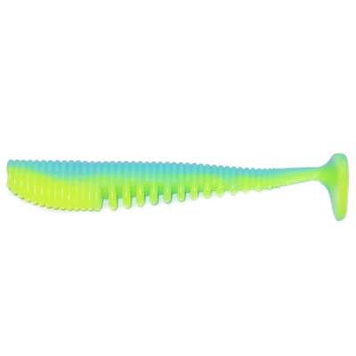 Силиконовая приманка Yaman Pro Legend Minnow 3.5" цвет #18 - Ice Chartreuse (уп. 5 шт.)