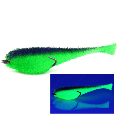 Мормыш Классическая Поролоновая рыбка с открытым двойником 8 см, цв. 35 - крючок № 4