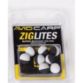Шарик плавающий Avid Carp ZigLites 10mm - Black/White 8 шт. AVZL/10BW