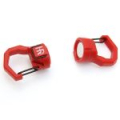 Карабин Hearty Rise Magnetic Locking Dual Carabiner HMC-2701, двойной, магнитный, цв. красный