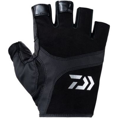Перчатки открытые Daiwa DG-8123 черные, 2XL
