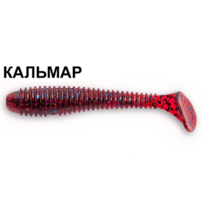 Силиконовая приманка Crazy Fish Vibro Fat 1-71-73-6 кальмар цв. blue ruby (синий рубин)