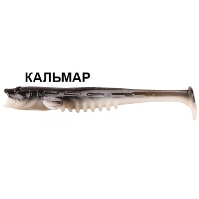 Силиконовая приманка Crazy Fish Nano Minnow 3.5" 54-90-28d-6 кальмар цв. yin yang (инь янь)