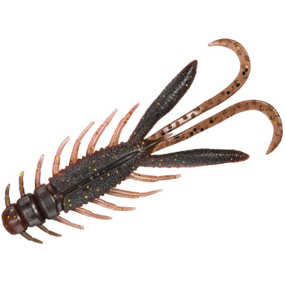 Силиконовая приманка Daiwa Silver Wolf Urban Hog 2.9 цвет GREEN PUMPKIN ORANGE