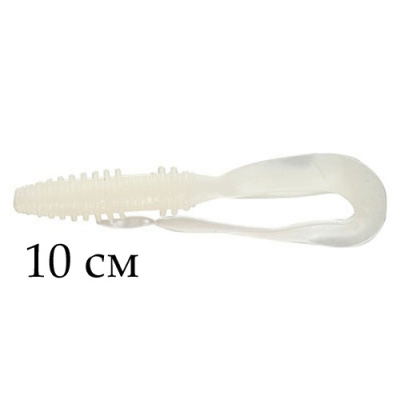 Твистер Noeby S3117 цвет NW101, 10cm/4.6g, уп.6 штук