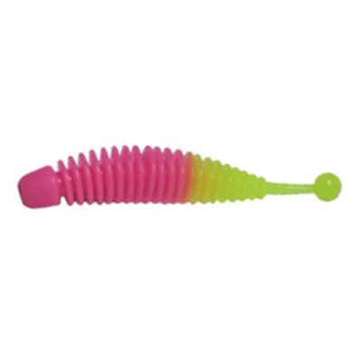 Силиконовая приманка River Lynx Bomber цв. #207 pink+chartreuse розовый+шартрез