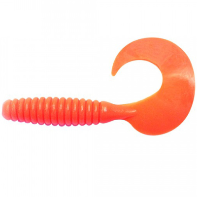 Силиконовая приманка Yaman Pro Spiral 3,5" цвет #03 - Carrot gold flake (уп.10 шт)