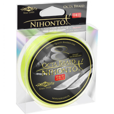 Плетеный шнур Mikado Nihonto Octa Braid Fluo 150м 0,23мм - 20,80кг