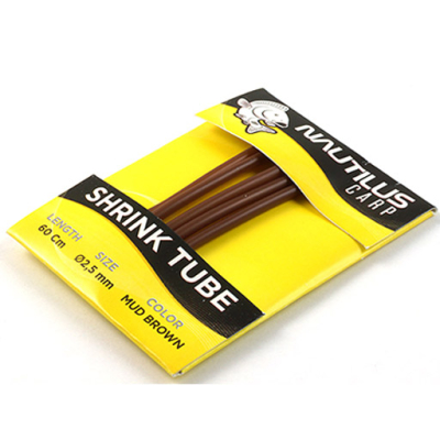 Трубка термоусадочная Nautilus Shrink Tube 2.5мм 60см Mud Brown