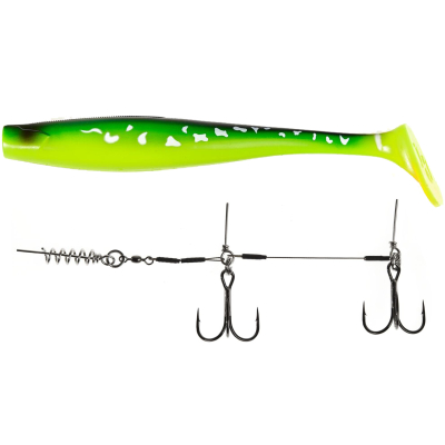 Силиконовая приманка Lucky John 3D BBS Series Giant Kubira Swim Shad 10,3in (26,00)/PG26 1шт. +Stinger XL