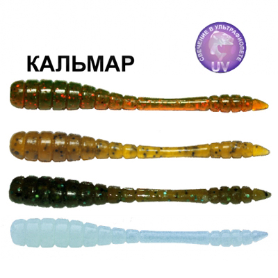 Силиконовая приманка Crazy Fish Tipsy 9-50-М55-6 кальмар цв. MIX55