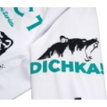 Лонгслив с капюшоном Volga Baits Dichka! PAL25 #White/Black&Azure р.48