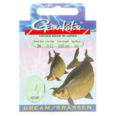 Крючок Gamakatsu Hook BKD-1010R Bream 100 cм №10 d0.16