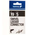 Коннекторы для поводков с вертлюгом Salmo 19кг 5шт.
