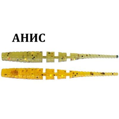 Силиконовая приманка Crazy Fish Polaris 1.2"  61-30-1/9-1 анис цв. olive (оливка) / caramel (карамель)
