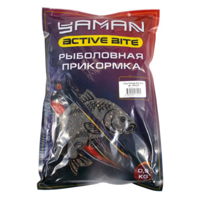 Прикормка Yaman Active Bite Лещ-Плотва Big Fish, цв. чёрный, 900 гр.