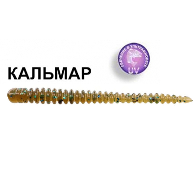 Силиконовая приманка Crazy Fish Cruel leech 1.6" 85-38-14-6 кальмар цв. UV Motor Oil (УФ моторное масло) 