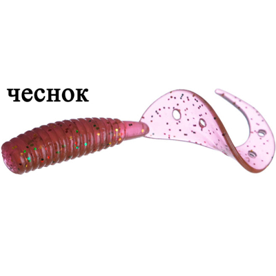 Силиконовая приманка Flagman Cheesy 2.5" цв. dusty razz 10pc garlic