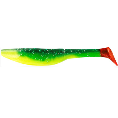 Мягкая приманка Allvega Belly Dance Shad 7см 3,5г (7шт.) цв. Salad green silver flake RT