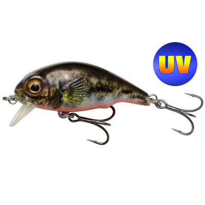 Воблер Savage Gear 3D Goby Crank SR 40 Floating цв. UV Red And Black Fluo