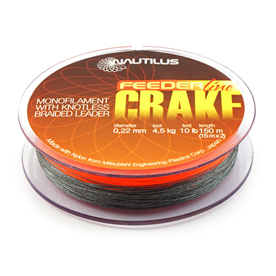 Леска Nautilus Crake+Shock Leader F.O. 150м d-0.22мм 4.5кг*