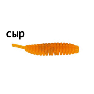 Мягкая приманка Trout Zone Ribber Pupa 2.3" Сыр персик