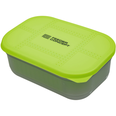 Коробка рыболовная для прикормки и насадки с вентилируемой крышкой и лотком Feeder Concept Feeder Bait Box 170×115×65 (FC210-001)