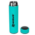 Термос Nisus N.TM-049-T 450ML с термодатчиком бирюзовый