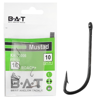 Крючки BAT Mustad КН 11006 Roach+ (№ 10) уп.10