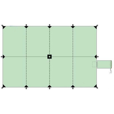 Тент Bask Canopy 3*4,5 V3 цв. Зеленый Свтл
