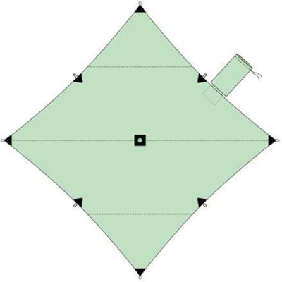 Тент Bask Canopy 4*4 V3 цв. Зеленый Свтл