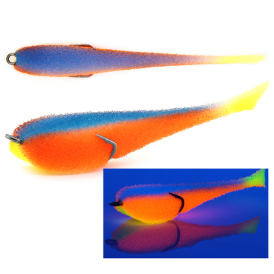 Мормыш Классическая Поролоновая рыбка с поджатым двойником 12 см, цв. 19, 3 шт/упак