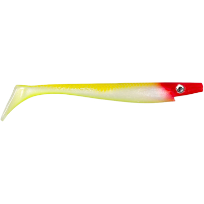 Силиконовая приманка Strike Pro Pig Shad, 230 мм, 90 гр цв. Clown Glow (SP-172A#SP22)
