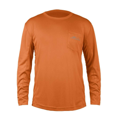 Футболка Grundens Fish Head LS Shirt, Burnt Orange, XXL