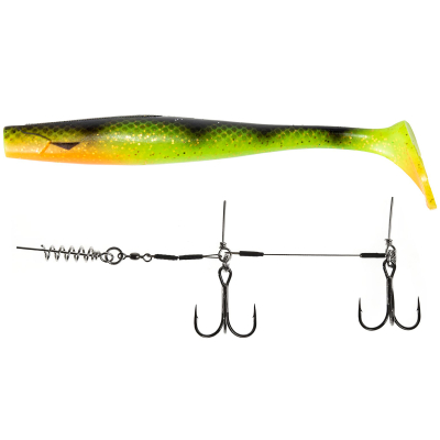 Силиконовая приманка Lucky John 3D BBS Series Kubira Swim Shad 9,0in (22,86)/PG41 1шт.+Stinger L