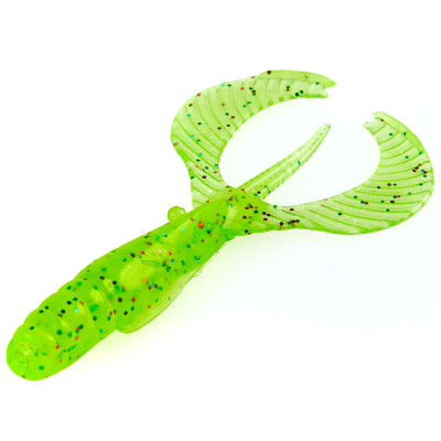 Силиконовые приманки Lucky John Pro Series Curly Shrimp 3" цвет S15 10шт.