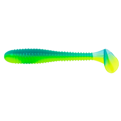 Силиконовая приманка Helios Catcher 2,75"/7 см Blue Lime 7шт. (HS-1-040)