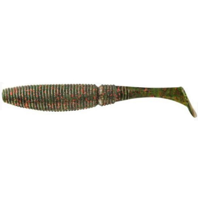 Мягкая приманка Allvega Power Swim 5см 1г (8шт.) цв. Green pumpkin red flake