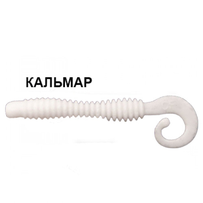 Силиконовая приманка Crazy Fish Active Slug 3" 30-70-59-6 кальмар цв. white (белый)