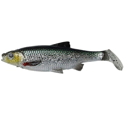 Приманка Savage Gear LB Roach Paddle Tail 10cm 1шт Green Silver 63787-001