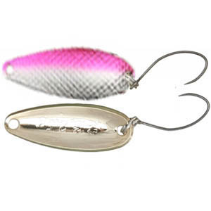 Блесна колебл. Mukai Keiryu Iwana 3.0g Two sides diamond cut цв. #07 Silver Pink
